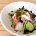 まこさんど's cooksnap of when they made いつもの酢の物に大葉とみょうがをプラス.