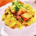 motomi♪'s cooksnap of when they made キャベツとひき肉、厚揚げのみそ炒め.