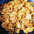 yuuna's cooksnap of when they made ちくわと玉ねぎの卵とじ.