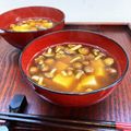 horseland's cooksnap of when they made 豆腐＆なめこの味噌汁（赤だし）.