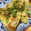 ジャックのかあちゃん's cooksnap of when they made 米粉DE長ねぎとちくわの和風チヂミ.