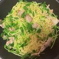 ヴィーナスけい's cooksnap of when they made 【超簡単】豆苗豚肉塩焼きそば【ラード】.