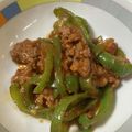 みょんとも's cooksnap of when they made ピーマンと合い挽き肉のケチャップ炒め.