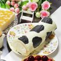 ❀あおい❀'s cooksnap of when they made 濃厚ミルク♪牛模様の白いロールケーキ.