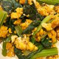 mmmayyyu's cooksnap of when they made 小松菜と卵の白だし胡麻和え.