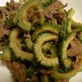boofoochee's cooksnap of when they made ゴーヤーと豚肉のカレー粉炒め♪.