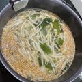 しー☆°'s cooksnap of when they made もやしが主役♪韓国風もやしスープ.