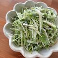 hadukisann's cooksnap of when they made ◆水菜ときゅうりのサラダ◆簡単！.