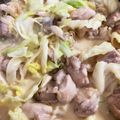 ほのぅ's cooksnap of when they made 春キャベツとチキン煮！簡単クリーム煮.