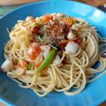 Hiichan27's cooksnap of when they made タコとトマトのおもてなしパスタ.