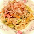 悠LOVE航's cooksnap of when they made 焼きうどん.