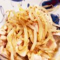 kurozata's cooksnap of when they made サラダチキンともやしのごまドレ和え.