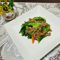 Laufen's cooksnap of when they made キャベツと挽き肉の中華風あんかけ炒め.