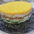 塩の谷's cooksnap of when they made ちらし寿司ケーキ♡レンジそぼろごはん♡.