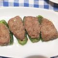 まーくんのおくさん's cooksnap of when they made 【豚丼のたれ】ピーマンの肉詰め.