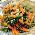 古賀竜一's cooksnap of when they made 春菊と人参のさっぱり胡麻和え.