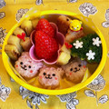 hime's cooksnap of when they made 年少　くまさん三兄弟　お弁当.