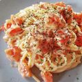 AAYAACO's cooksnap of when they made 大人気！トマトとチーズの簡単パスタ♪.