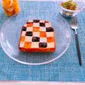 mayurich's cooksnap of when they made チェックトースト✴︎かんたんオシャレ♪.