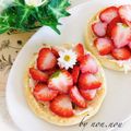 のん♪♪のん's cooksnap of when they made いちご♡クリームチーズのっけトースト.