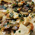しょしんしゃA's cooksnap of when they made 鶏そぼろ入り♫舞茸と小松菜の炒り豆腐.