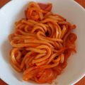 pukukoko's cooksnap of when they made うどんde簡単ナポリタン.