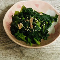 さくらん餅's cooksnap of when they made ほうれん草とワカメの梅マヨ和え.