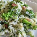 よっクマごん's cooksnap of when they made 菜の花とベーコンのガーリックライス。.