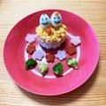 ojyotan's cooksnap of when they made 離乳食後期ひな祭り*菱餅型のちらし寿司風.