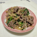 S72☆'s cooksnap of when they made 簡単☆牛切り落とし肉のプルコギ風炒め.