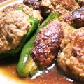 クリーピングタイム☆'s cooksnap of when they made ピーマンと椎茸の肉詰め♪.