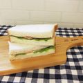 さおりらっくま's cooksnap of when they made レタスとハムのサンドイッチ.