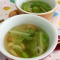 赤い電話's cooksnap of when they made 簡単！レタスコンソメスープ（竹輪入り）.