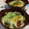 赤い電話's cooksnap of when they made 二日目のカレー☆ ポテトカレーグラタン.