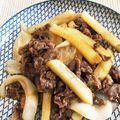 おじ☆さん's cooksnap of when they made 牛薄切り肉とじゃがいものバター醤油炒め.