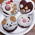 YuRinaS's cooksnap of when they made ＊バレンタインに♥クマ☆ウーピーパイ＊.