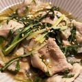 mii♡a's cooksnap of when they made 簡単！水菜と豚肉のレンチン蒸し.