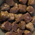 かわいい星優のママ's cooksnap of when they made 節約！合挽き肉でサイコロステーキ♪.