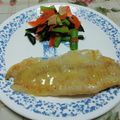 レオミウ's cooksnap of when they made レモンでさっぱり♪まだらのムニエル.