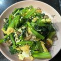ＭＩ−ＳＡＮ's cooksnap of when they made 簡単♡ベーコンと小松菜＆しめじの卵炒め♪.