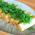ちーまぐ's cooksnap of when they made 旨っ！厚揚げのめんつゆバターステーキ♪.