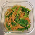 ももゆみ1230's cooksnap of when they made ちくわと小松菜のごまあえ(お弁当にも).