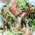 ゆけり３兄弟's cooksnap of when they made お弁当にも♪水菜とカニカマの塩昆布和え*.