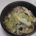 きらり流れ星's cooksnap of when they made 鶏スキ風●あまから煮込みうどん鍋.