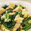 うーれい's cooksnap of when they made 小松菜と卵の白だし胡麻和え.