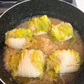 myanwoo's cooksnap of when they made 鶏ひき肉の白菜ロール☆みぞれ煮.
