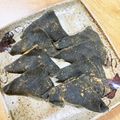 あんこ大好き❤'s cooksnap of when they made 真っ黒！レンジで簡単『黒ごま八ツ橋』.