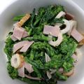 ミロ9607's cooksnap of when they made 菜の花の竹輪・ハム入り辛子マヨあえ.