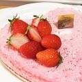 ❣ちより❣'s cooksnap of when they made いちごのレアチーズムースケーキ.