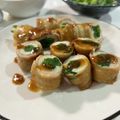 ☆はなちゃん☆☆'s cooksnap of when they made ♪ほうれん草ｉｎちくわの豚バラ巻き♪.